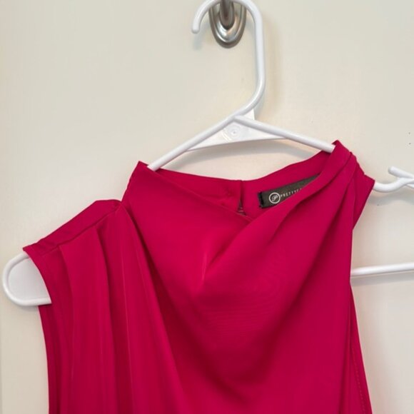 Vibrant Pink Sleeveless Sheath Mini Dress for Cocktail - Picture 5 of 7